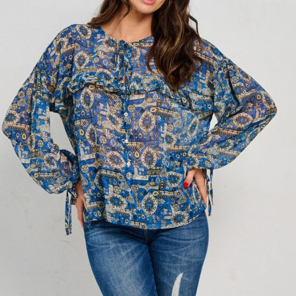 Multi colored blouse